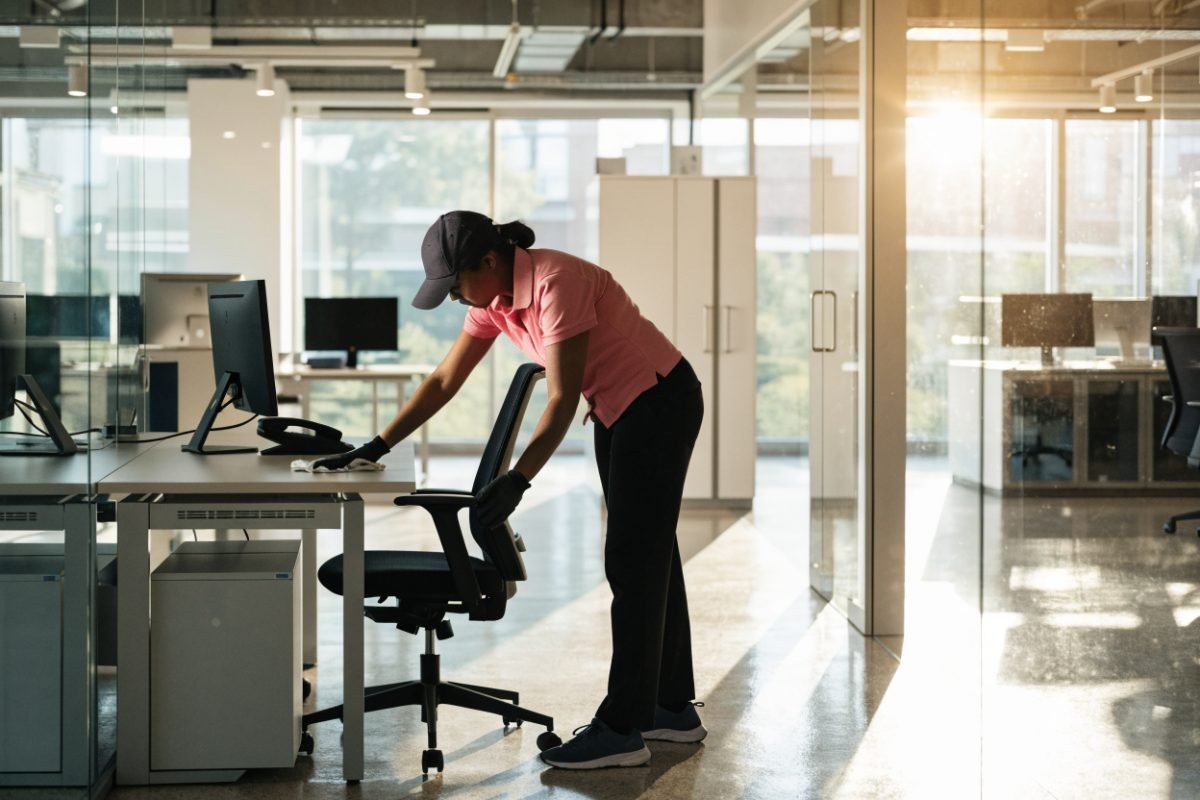 Commercial office cleaning