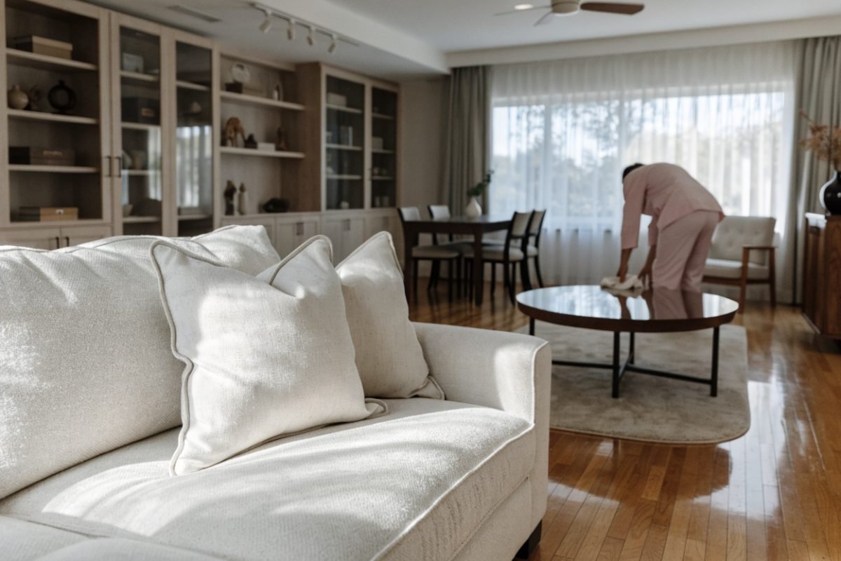 Residential house cleaning